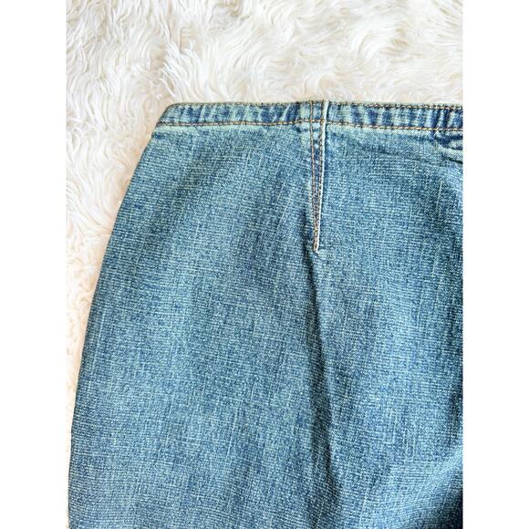 Y2K Low Rise Split Hem Lace Up Jeans size 5 - Picture 7 of 10